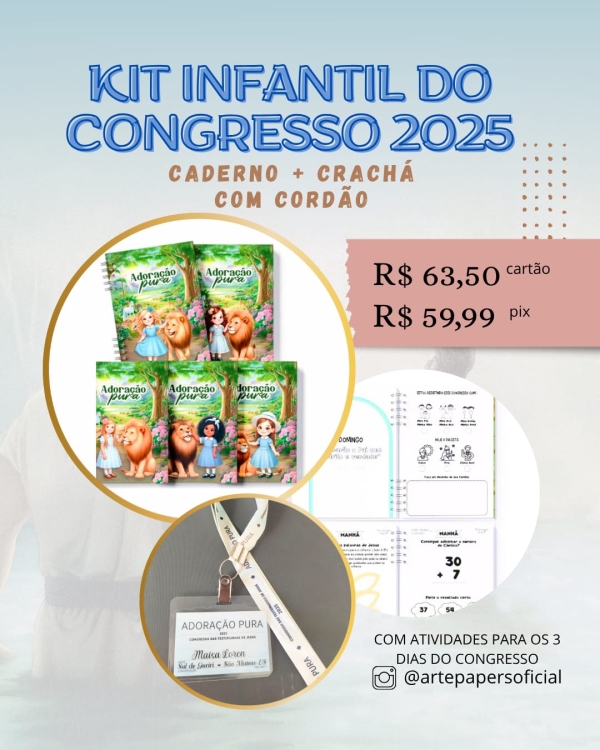 kit Infantil do congresso 2025